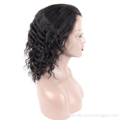 human hair wig lace front short hair loose deep wags for black women lace wig vendor wholesale wigs 100% human hair